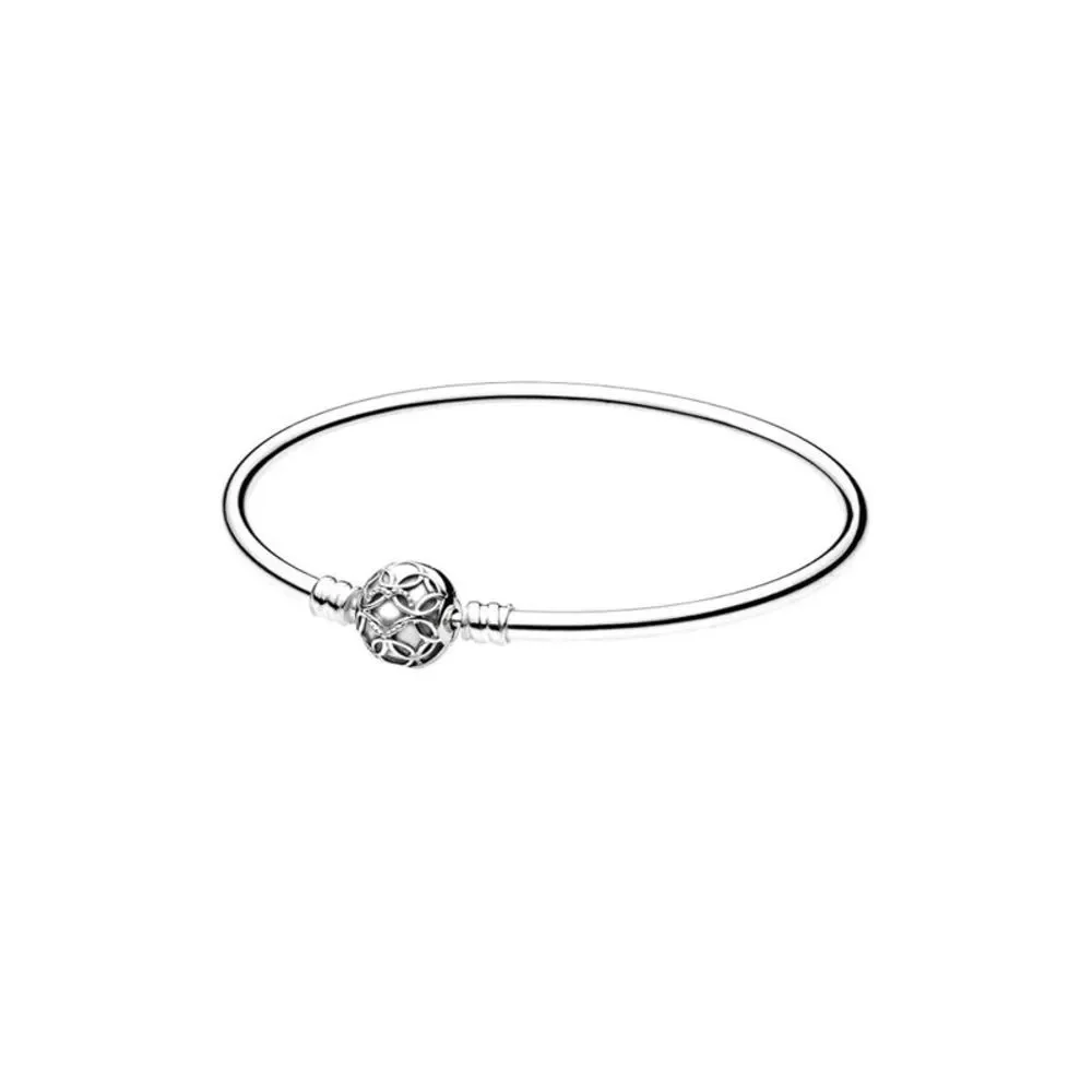 Pandora Silver Limited Edition Pattern Of Love Carrier Bangle